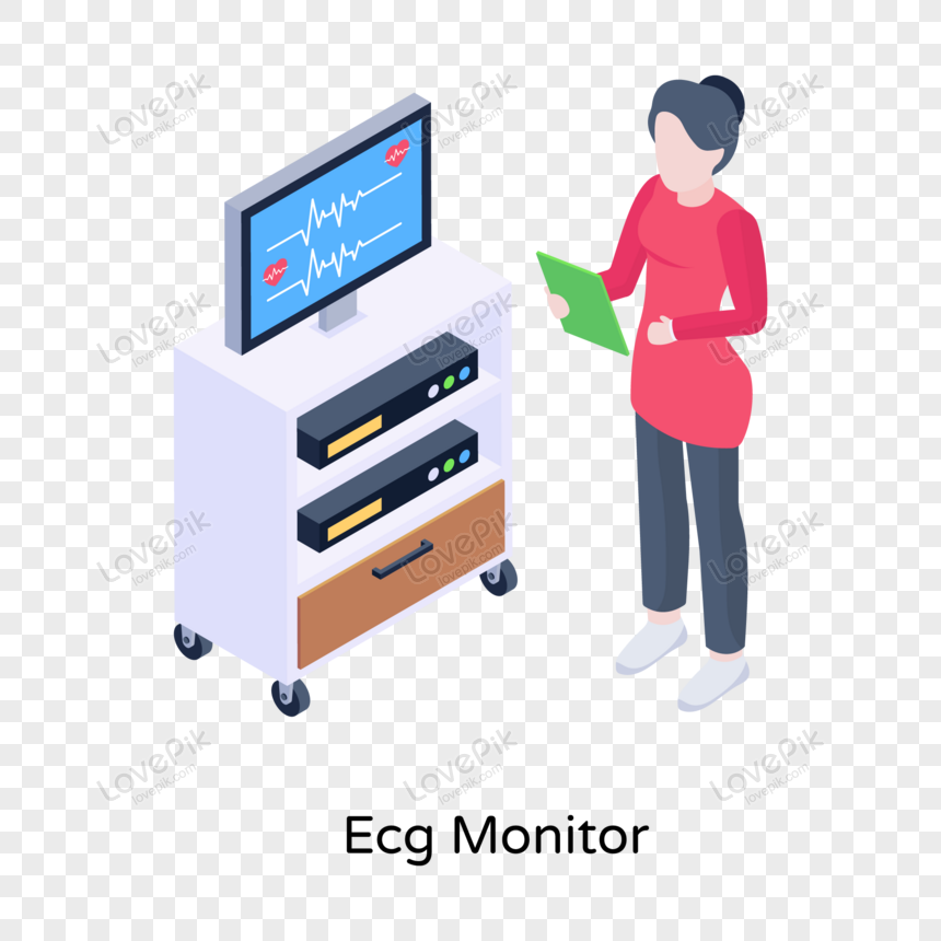 ecg monitor clipart