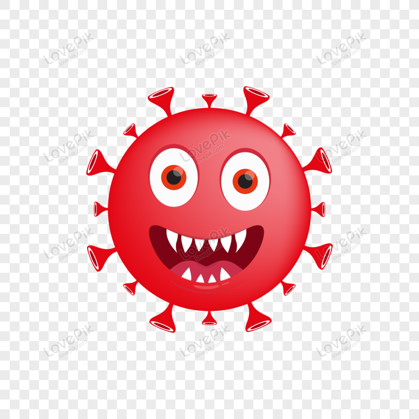 Happy Virus Vector Illustration PNG Picture And Clipart Image For Free ...