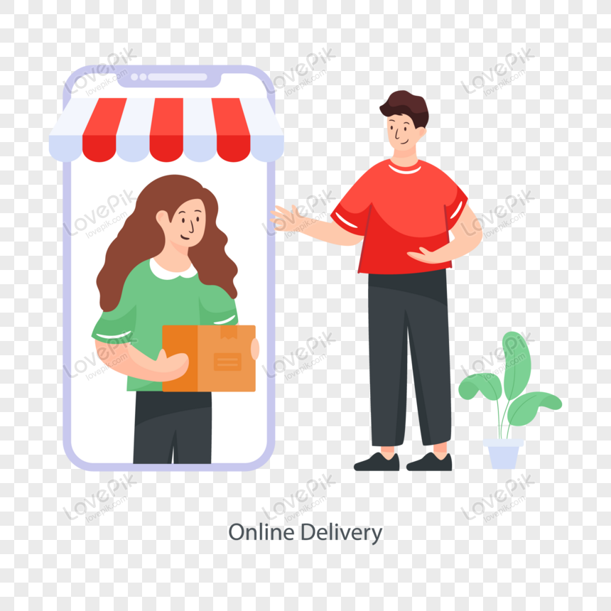 Flat Editable Vector Of Mobile Delivery PNG Transparent Image And Clipart  Image For Free Download - Lovepik