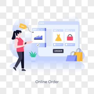 Flat Illustration Vector Of Online Order Tracking PNG Free Download And ...