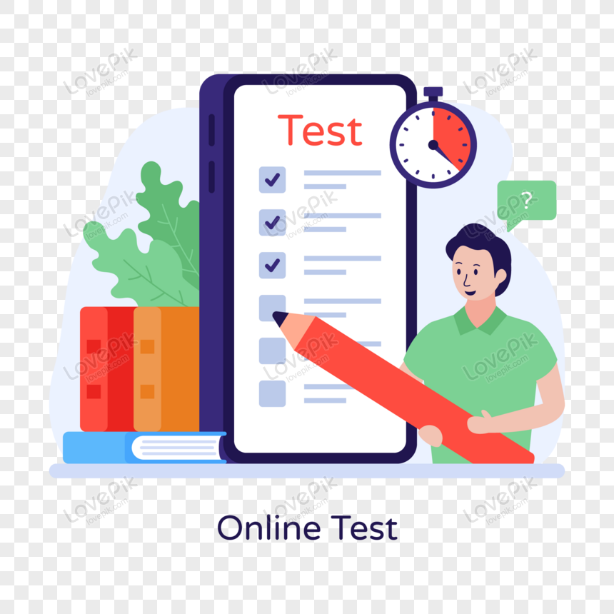  online test illustration in flat style vector , person, online, style png hd transparent image
