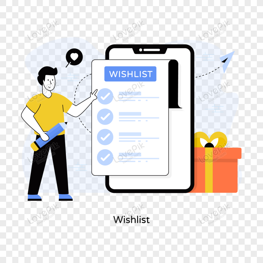 Wish List PNGs for Free Download