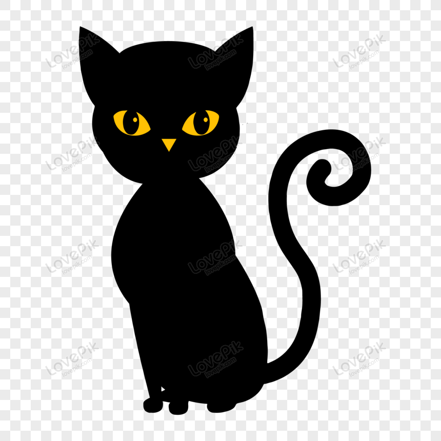 Cat Vector Illustration PNG Transparent And Clipart Image For Free ...