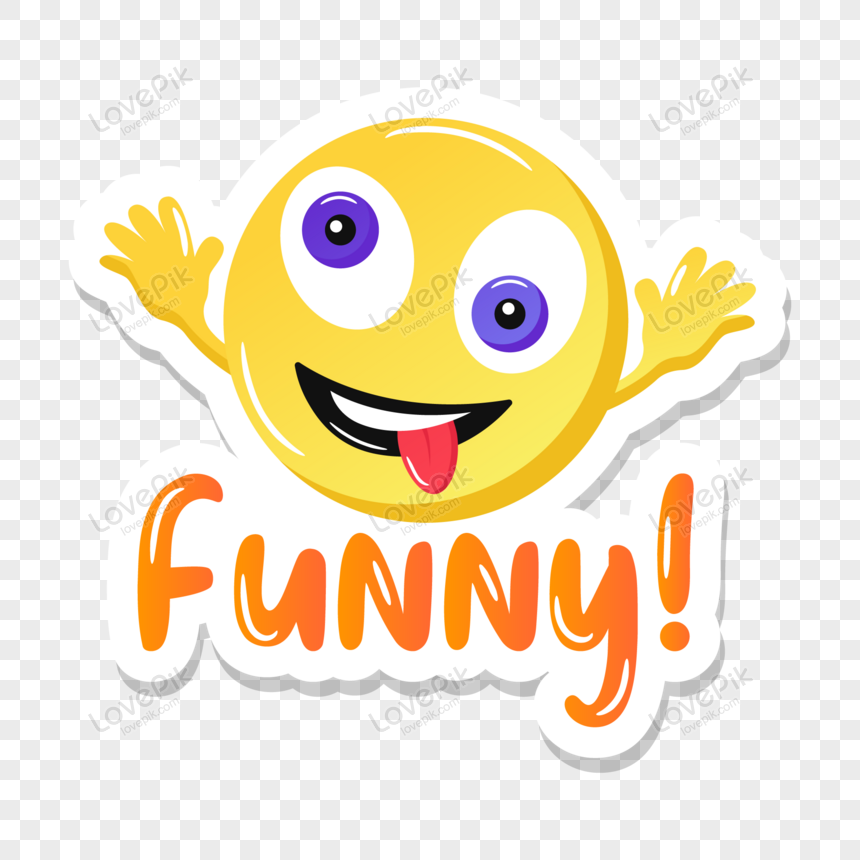 A Funny Emoji Sticker In Flat PNG Transparent Image And Clipart Image For  Free Download - Lovepik | 450095887