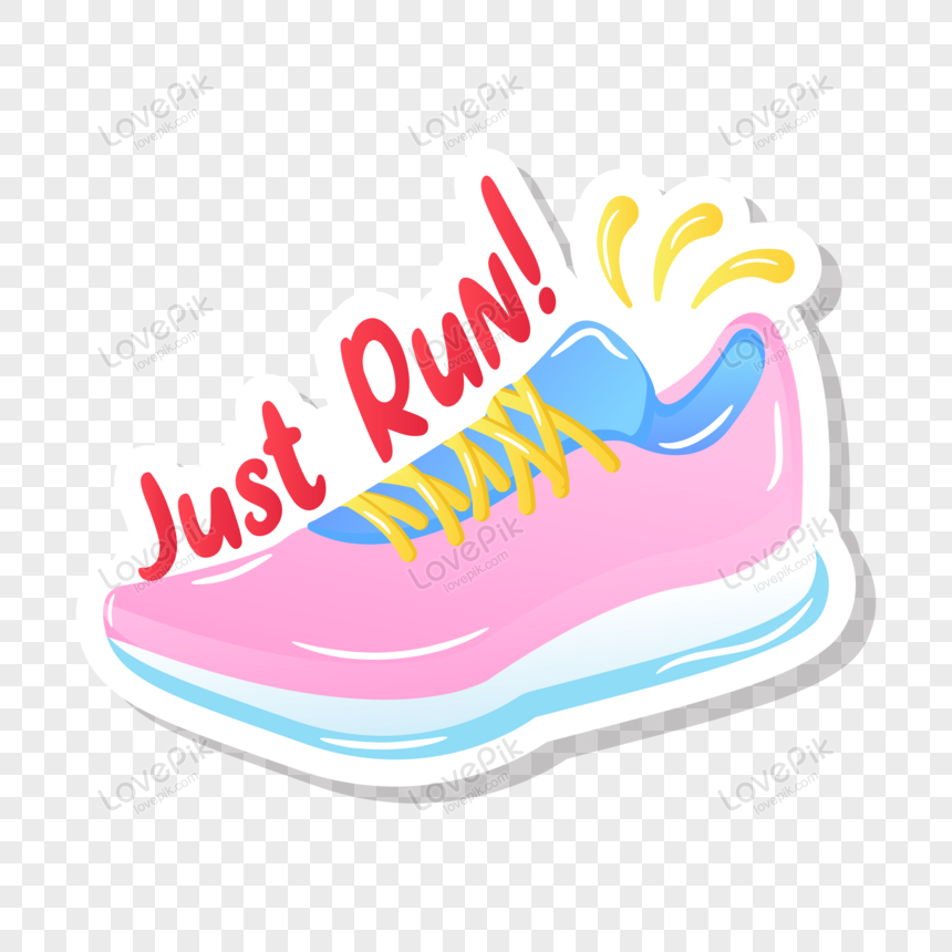 Flat Running Shoe Sneaker Sticker PNG Picture And Clipart Image For Free  Download - Lovepik | 450096045