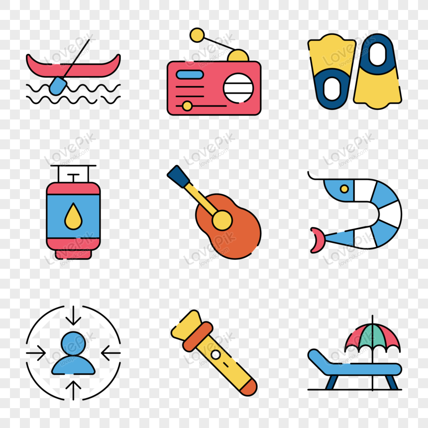 Pack of Tour Flat Icons, todo list, icon, certificate png hd transparent image