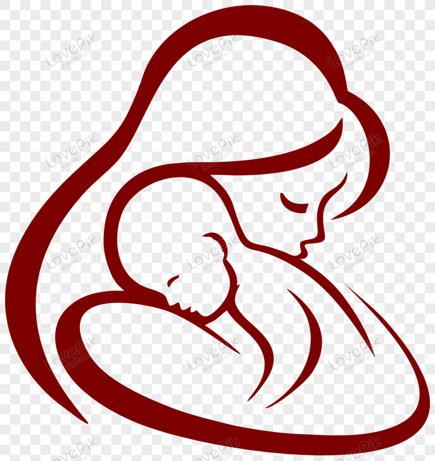 mother and child silhouette png