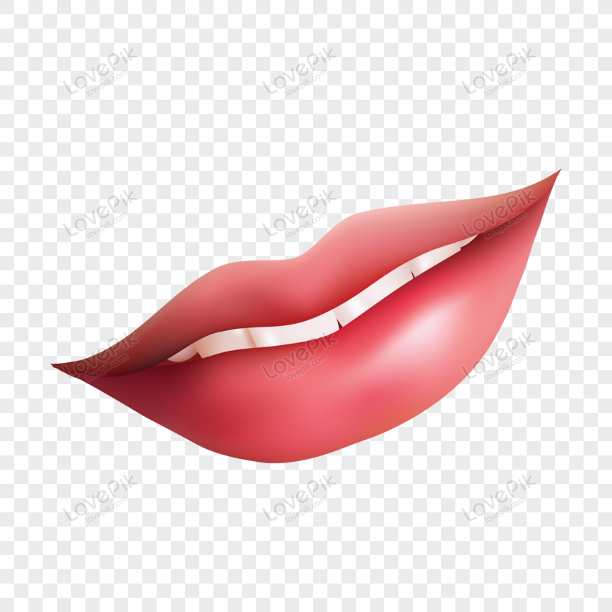 smiling lips vector