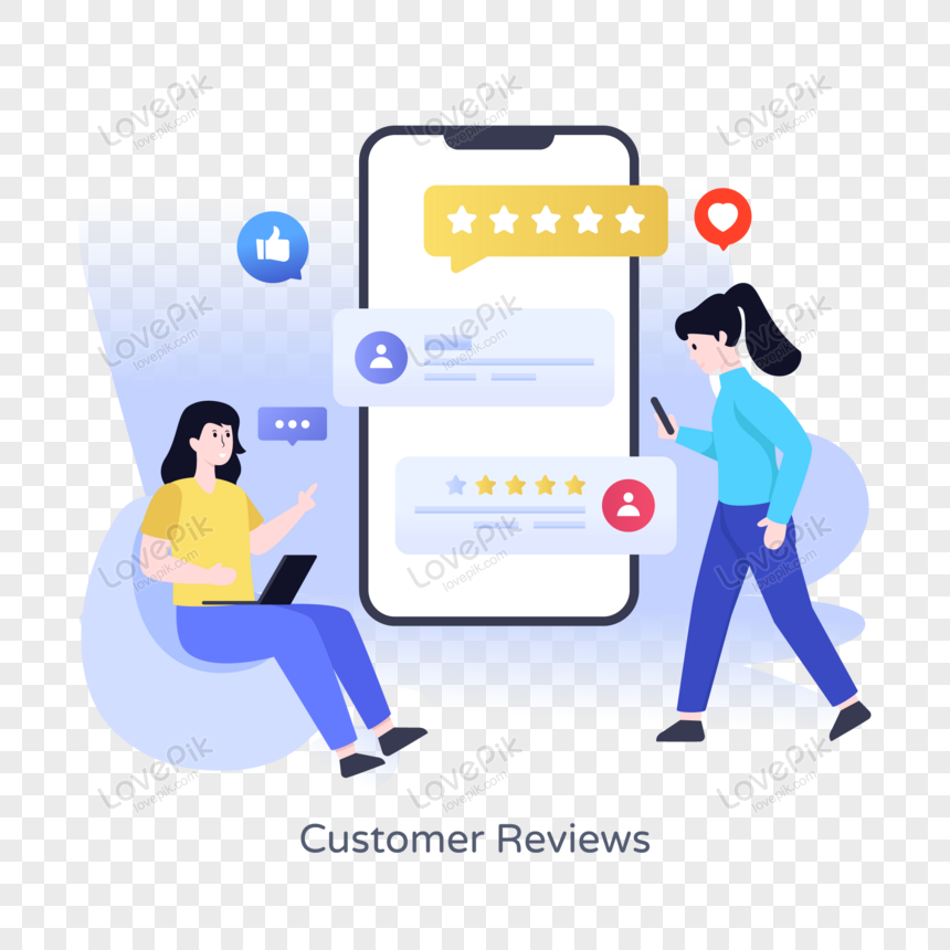 Online customer reviews flat illustration , online reviews, person, online png transparent background