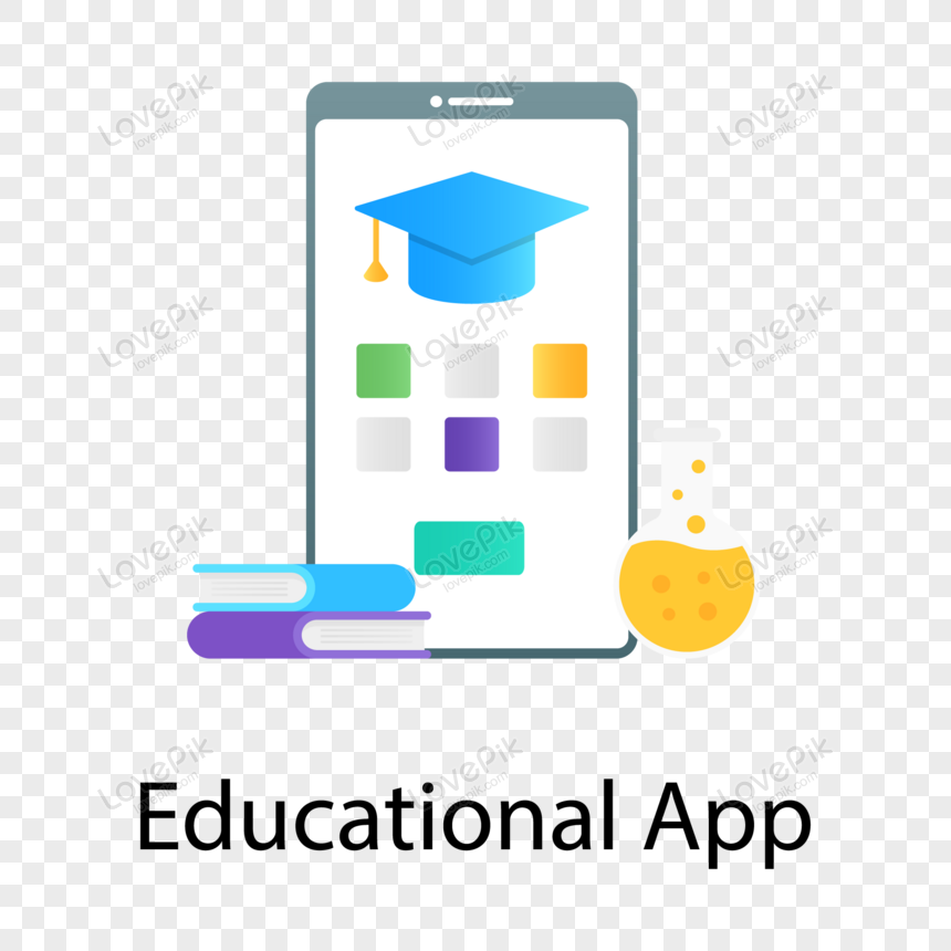 E-learning App In Tablet Black Line Icon. Online Education Website Concept.  Study Program, Courses App. User Interface Display. Sign For Web Page,  Mobile App, Button, Logo. Editable Stroke Royalty Free SVG, Cliparts,