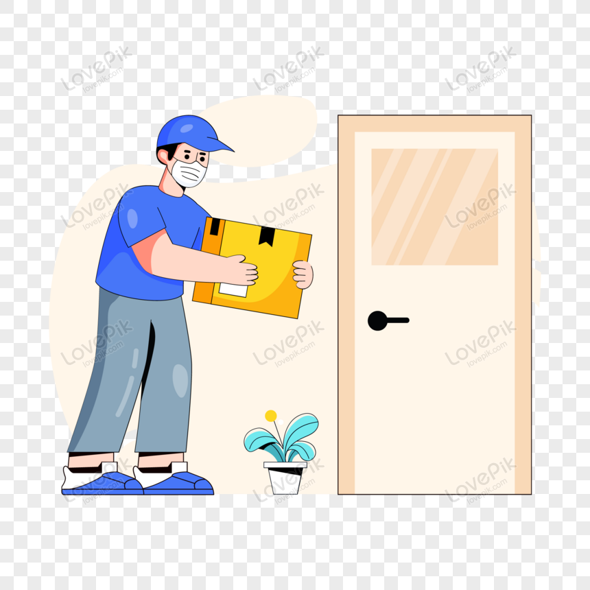 Home Or Doorstep Delivery Flat Vector Shipping Services PNG Image Free ...