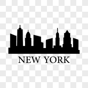 New York Skyline Silhouette PNG Images With Transparent Background ...