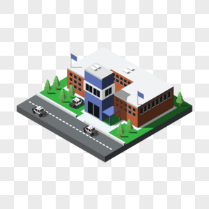 Police Station Building Vector Free PNG And Clipart Image For Free Download  - Lovepik | 450002809