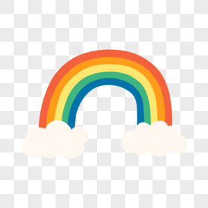 Colorful Rainbow Illustration Vector PNG Image Free Download And ...