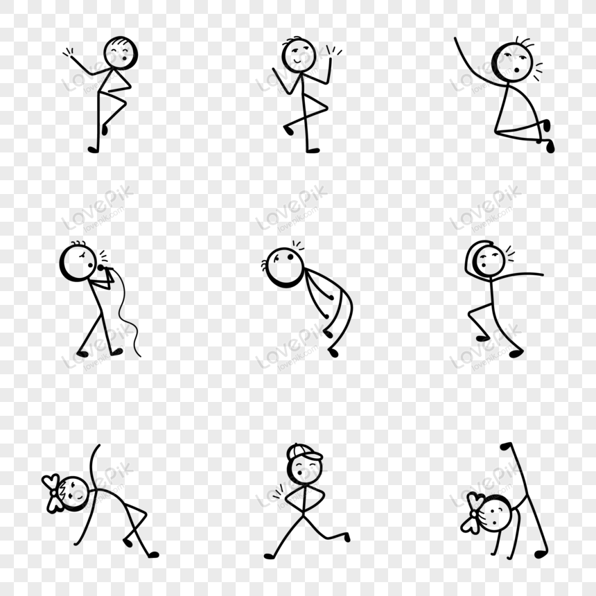  Actividades De Baile Stick Figura Dibujo íconos PNG Imágenes Gratis