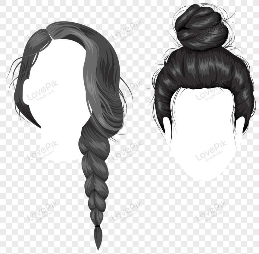 Long Black Hair PNG Images With Transparent Background | Free Download On  Lovepik