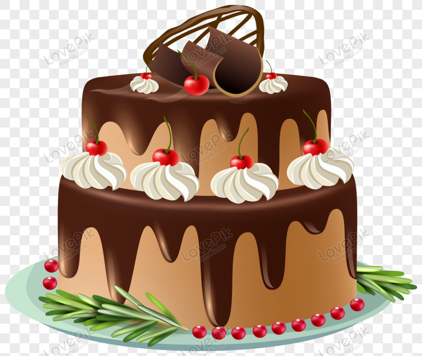 Birthday Cake Vector Illustration 24742842 PNG