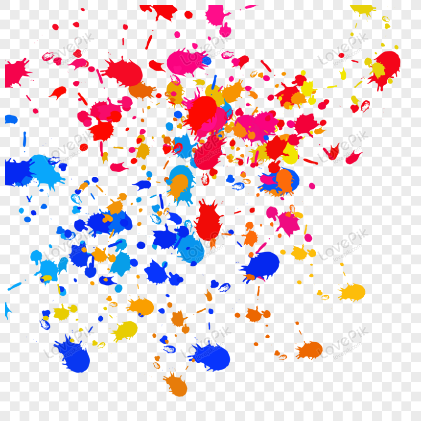 Color Paint Splatter PNG Images With Transparent Background