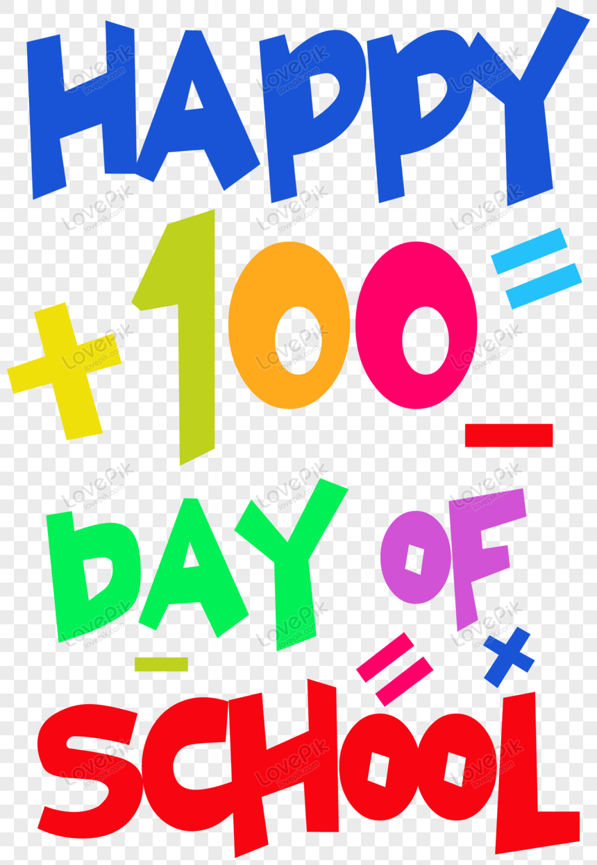 Happy 100 Days PNG Images With Transparent Background | Free Download ...