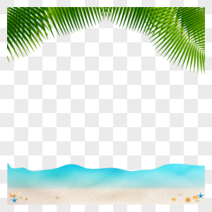 Beach Frame PNG Images With Transparent Background | Free Download On ...