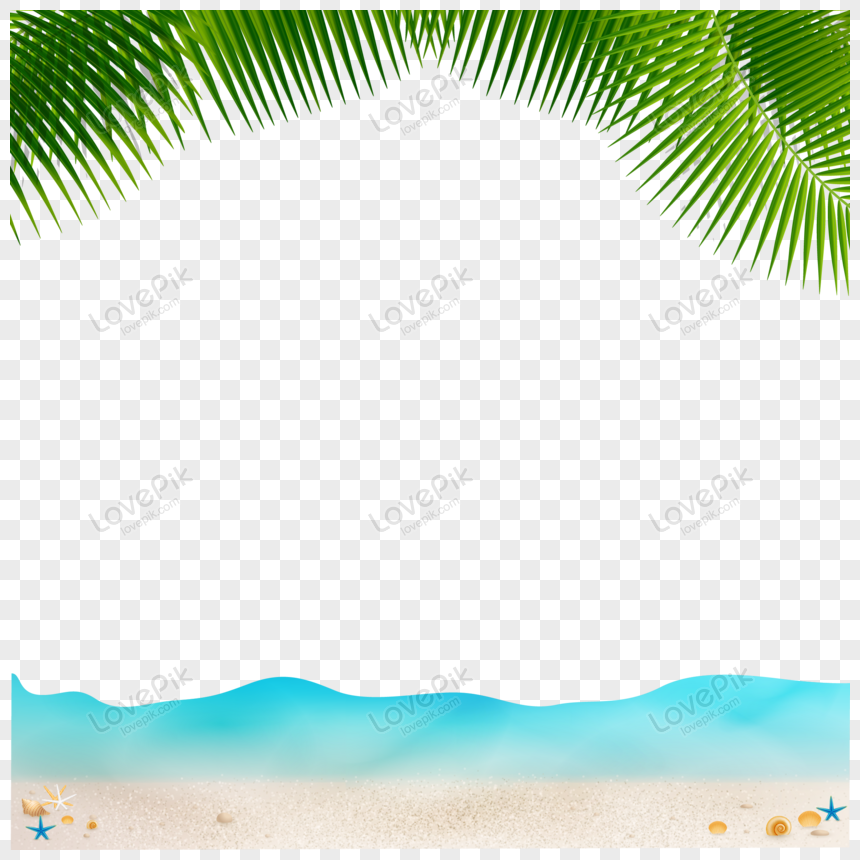 Beach Frame PNG Images With Transparent Background | Free Download On ...