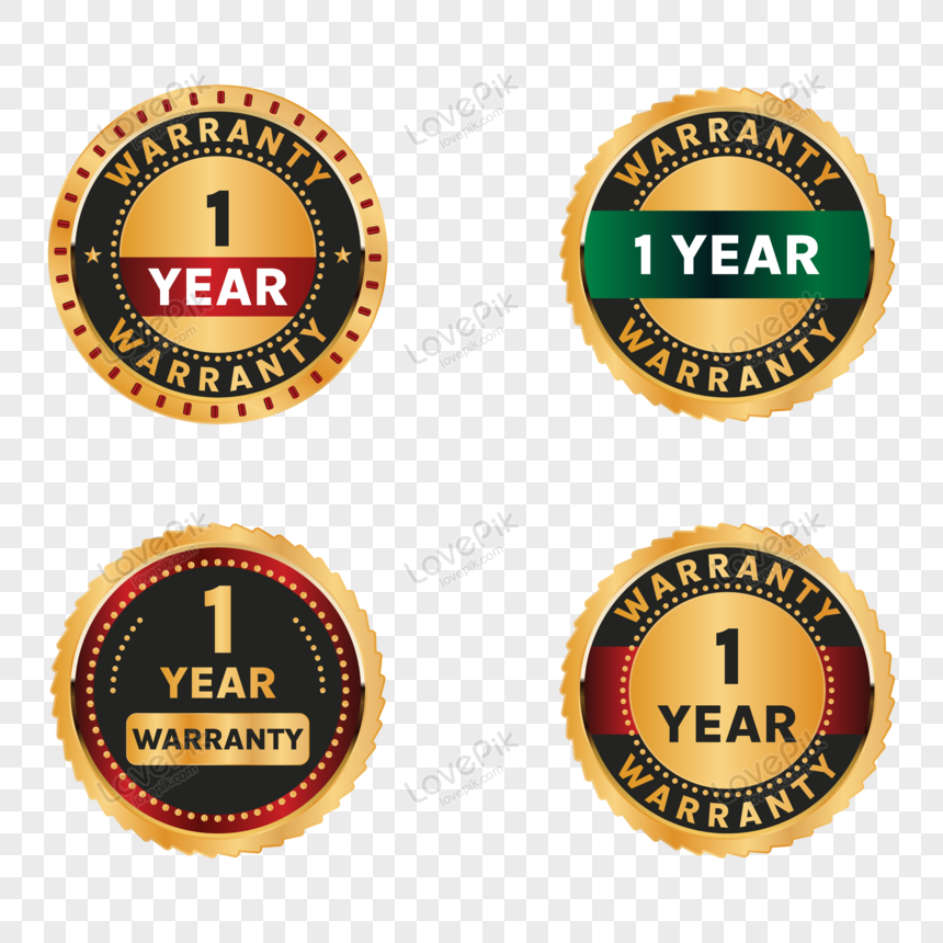 Green Powerful 1 Year Warranty Badge Isolated On White Background Stock  Illustration - Download Image Now - iStock