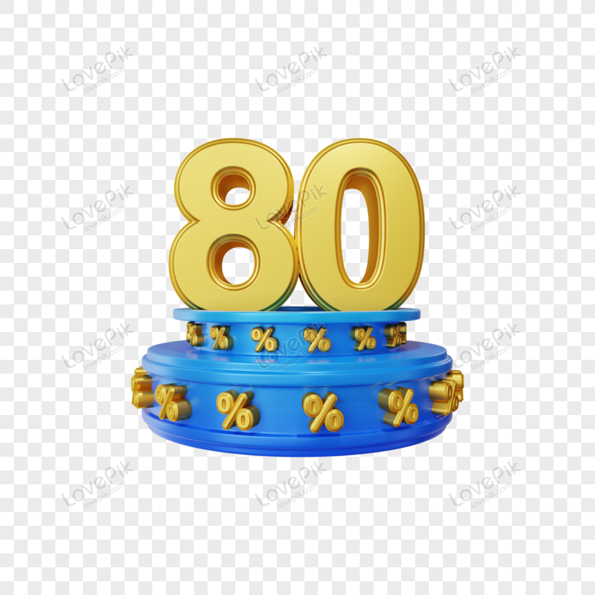 number 80 clipart