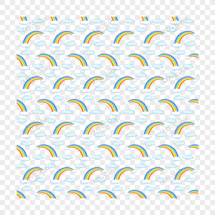 Cute Rainbow Pattern PNG Images With Transparent Background | Free ...