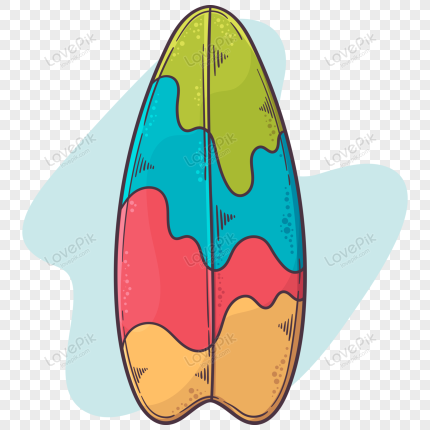 Surf Board Illustration PNG Free Download And Clipart Image For Free ...