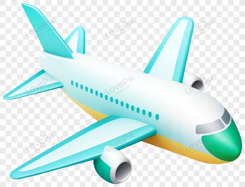 3D airplane icon for transport and travel on vacation., 3d travel, icon, jet png free download
