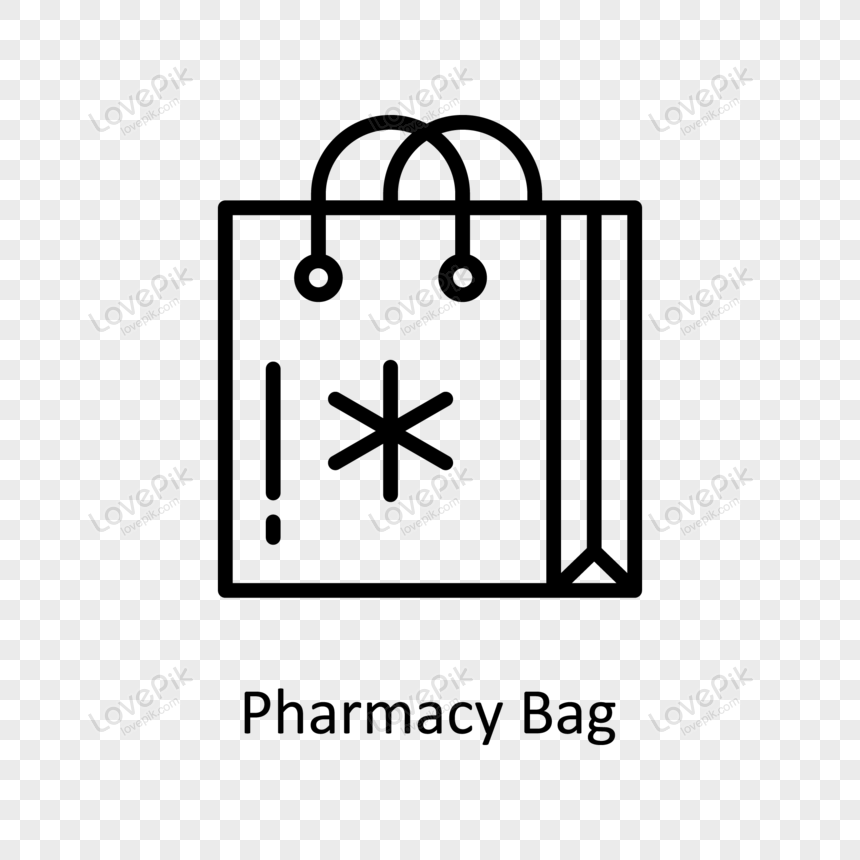 Shopping Bag Outline Icon Linear Style Stock Vector (Royalty Free)  1446745112 | Shutterstock