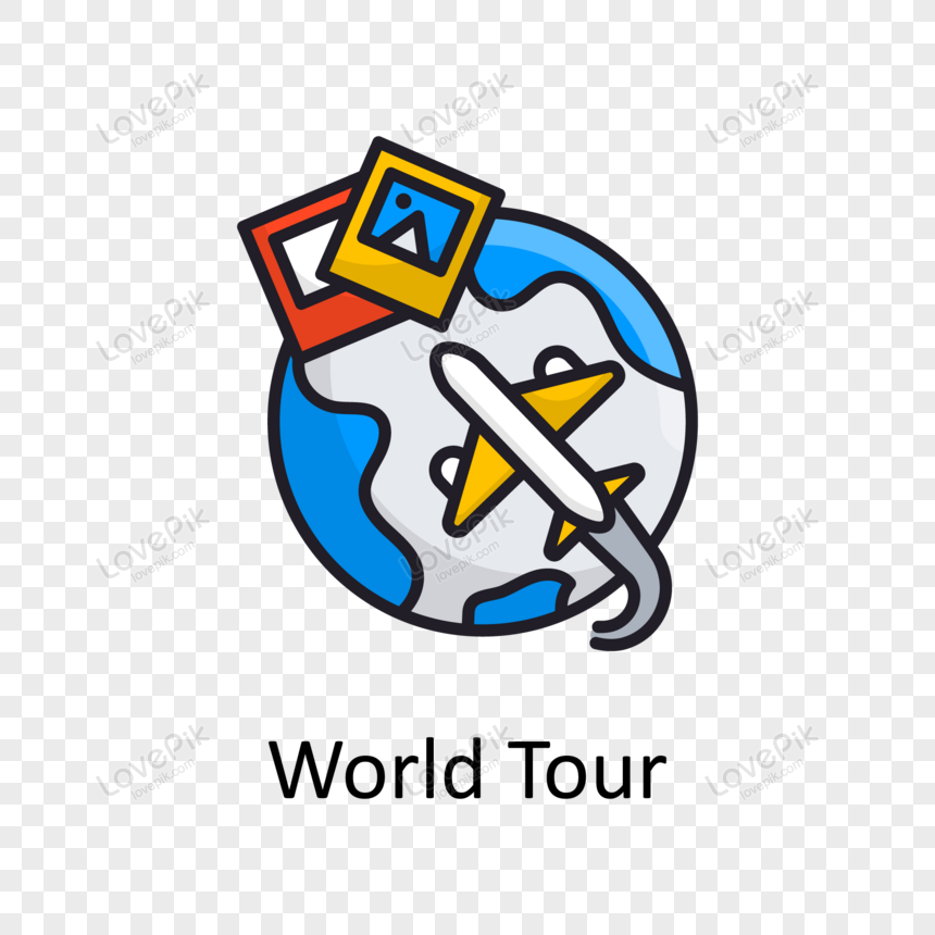 World Tour Vector Fill outline Icon Design illustration., transportation,  landmark,  map png hd transparent image