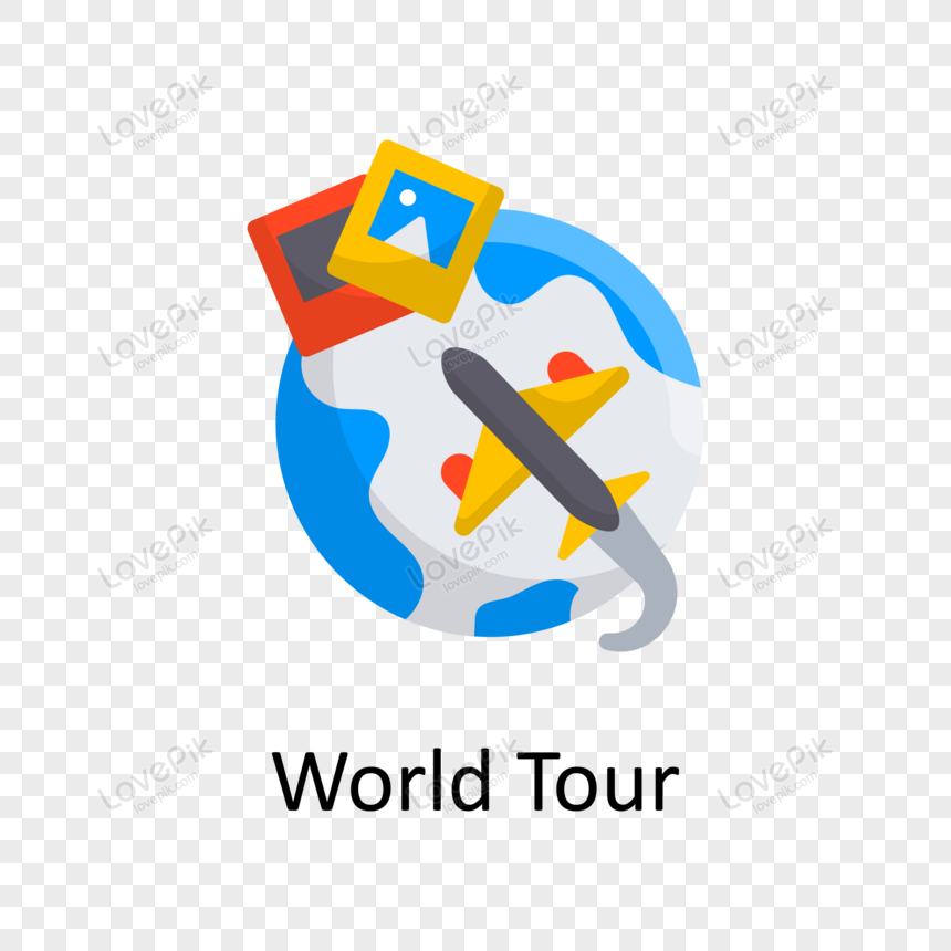 World Tour Vector Flat Icon Design illustration., transportation,  landmark,  map png hd transparent image