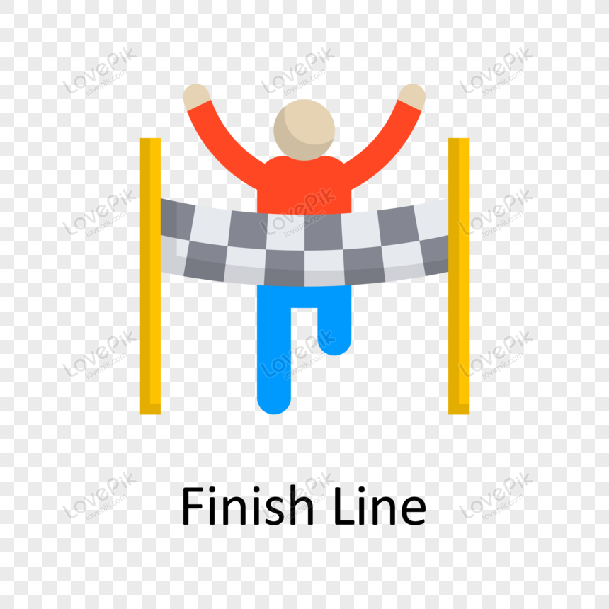 Finish Line vector Flat Icon Design illustration., young,  fast,  competition png image