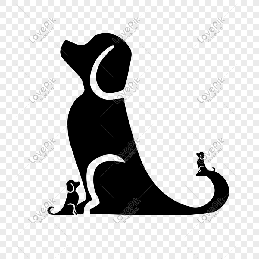 Minimalistic Cartoon Dog Silhouette PNG Transparent And Clipart Image For  Free Download - Lovepik | 648221726