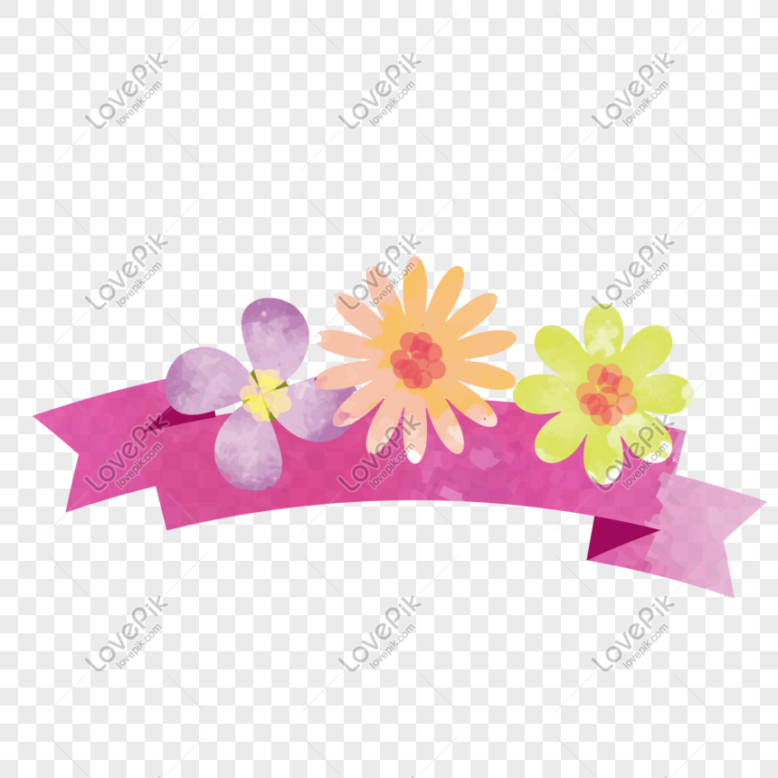 กรอบรูปดอกไม้สีม่วงตกแต่งด้วยมือ Png สำหรับการดาวน์โหลดฟรี - Lovepik