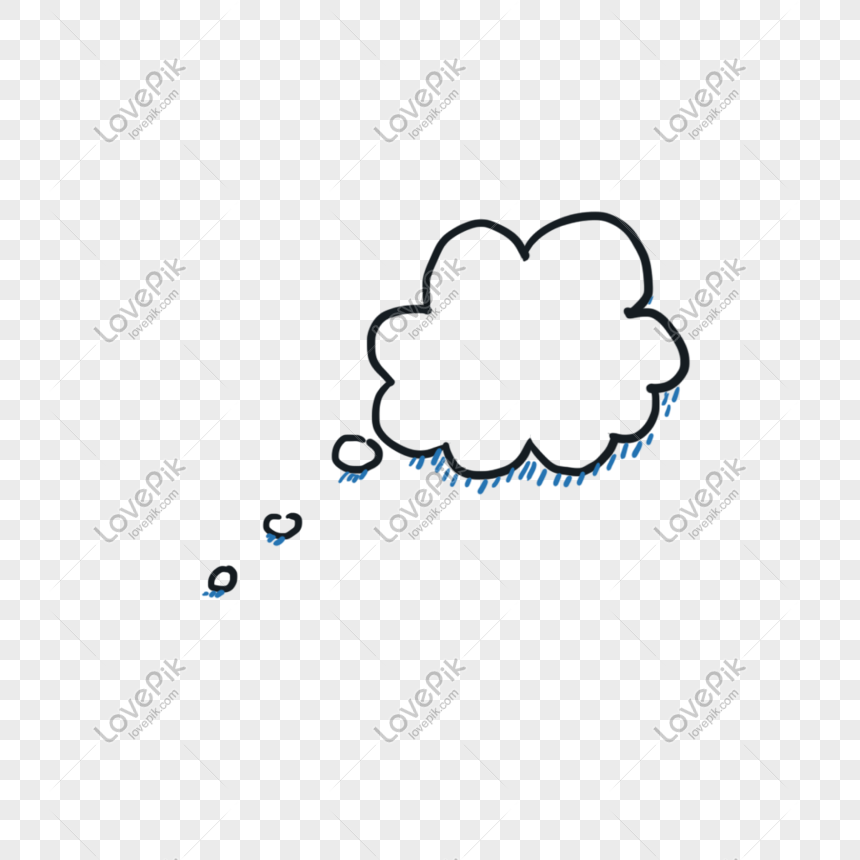 nube de pensamiento png