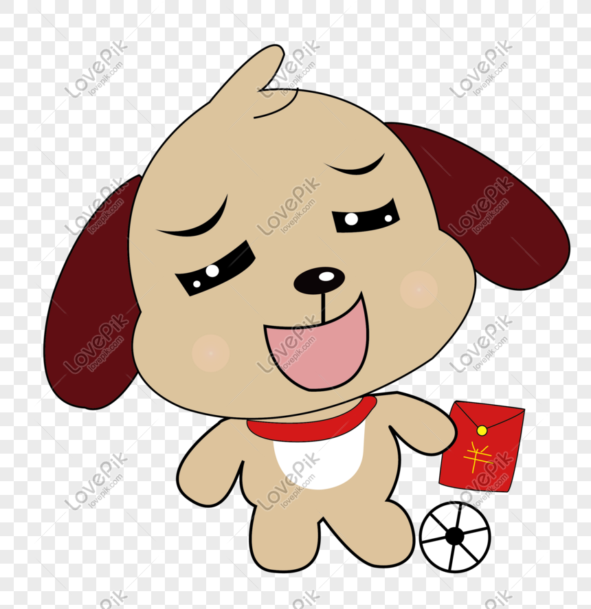 The mascot of the 2018 cartoon dog illustration image_picture free ...