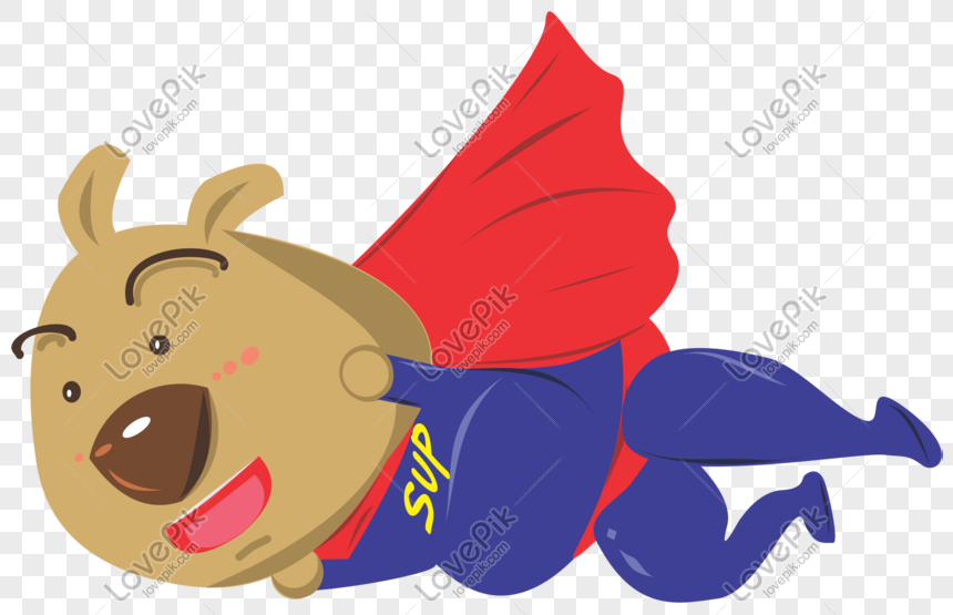 Perro De Dibujos Animados Superman Volando PNG Imágenes Gratis - Lovepik