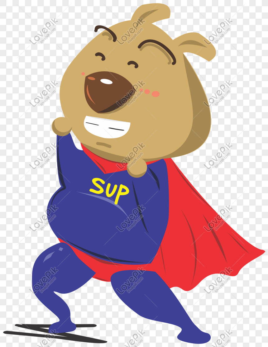 Cartoon Dog Superman PNG Image Free Download And Clipart Image For Free  Download - Lovepik | 649765891