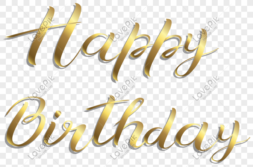 Happy Birthday Art Word Png Image Picture Free Download Lovepik Com