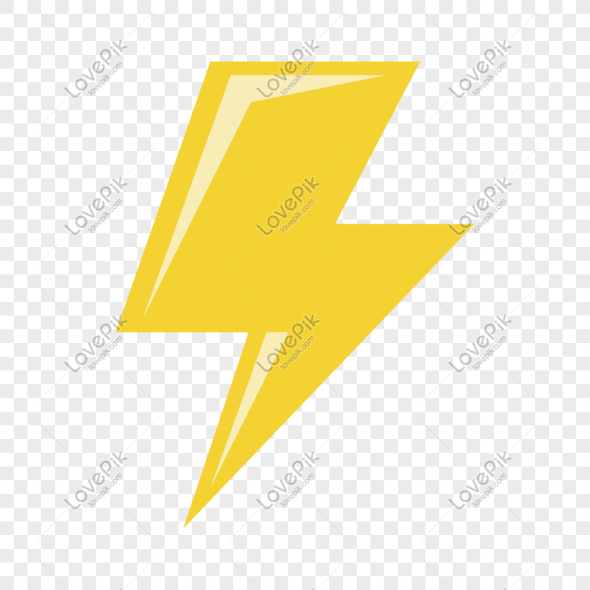 yellow flat lightning element png image picture free download 611713820 lovepik com