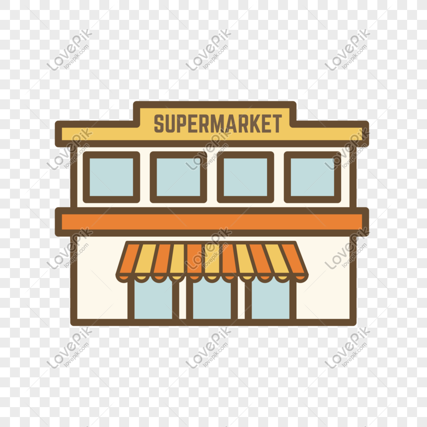 Cartoon Simple Supermarket Hypermarket PNG White Transparent And Clipart  Image For Free Download - Lovepik | 611648202