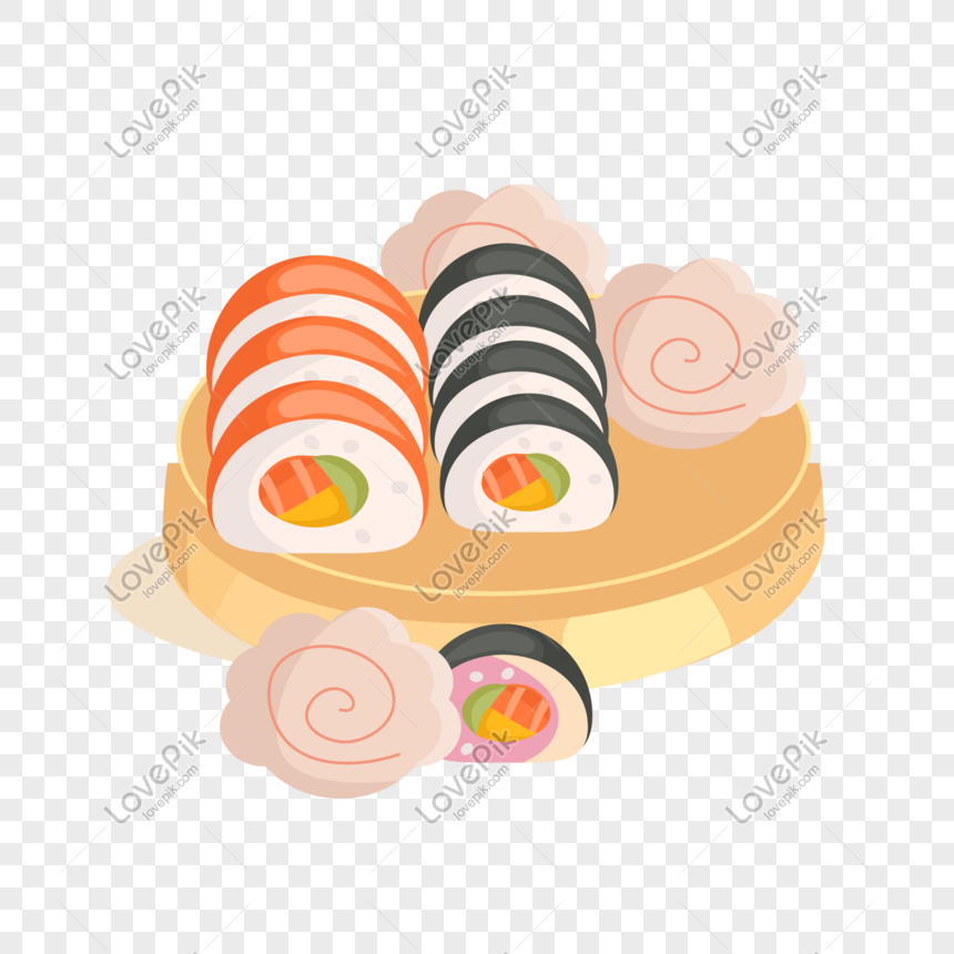 Descarga De Dibujos Animados Sushi Vector PNG Imágenes Gratis - Lovepik