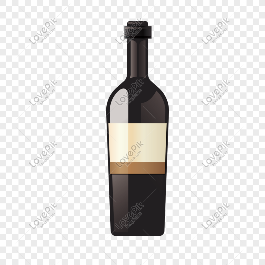 Cartoon Wine Bottle Vector Download PNG White Transparent And Clipart Image  For Free Download - Lovepik | 611644792