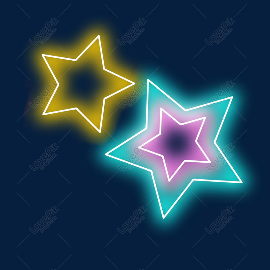 Download Christmas Neon Stars Free Illustration Png Image Picture Free Download 611648286 Lovepik Com SVG Cut Files