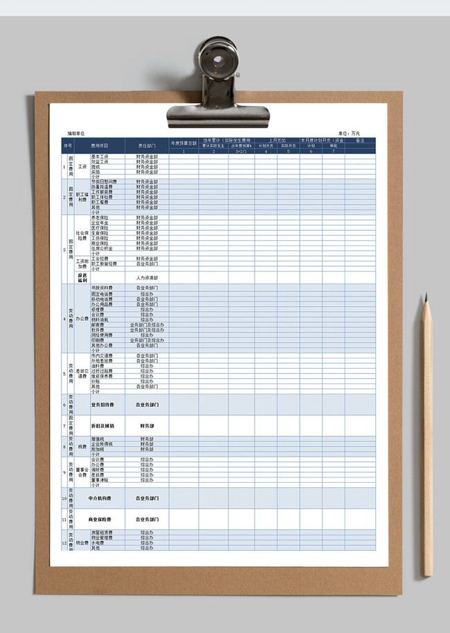 Jadual Perakaunan Bajet Bulanan Syarikat excel muat turun percuma 