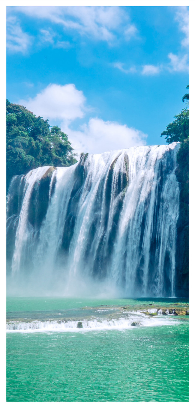 Wallpaper Air Terjun Huangguoshu gambar unduh gratis imej