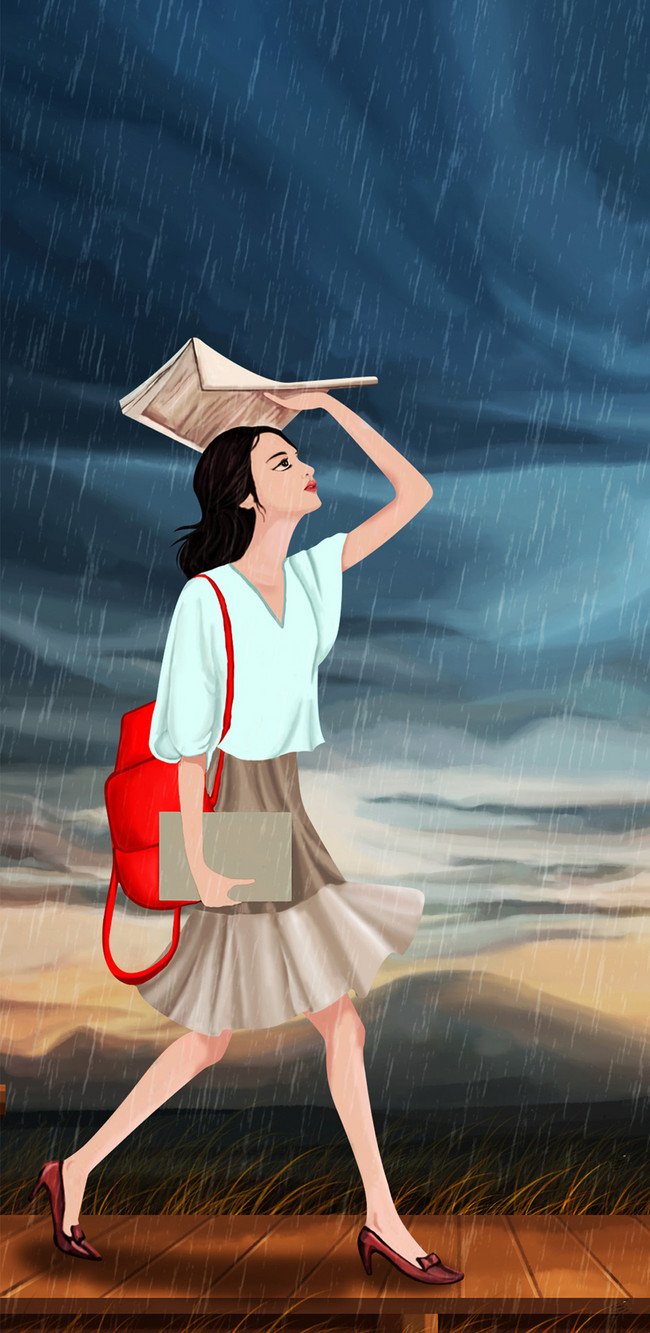 Gadis Menyembunyikan Wallpaper Ponsel Hujan Gambar Unduh Gratis Latar Belakang 400297270 Format Gambar Jpg Lovepik Com