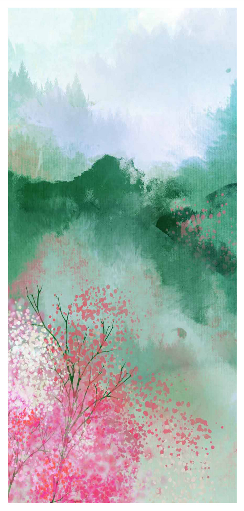 インク桃の花の携帯壁紙イメージ 背景 Id Prf画像フォーマットjpg Jp Lovepik Com